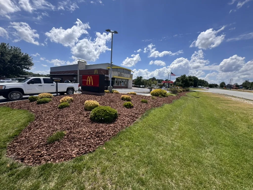 Commercial landscape bed improvements for retail and managed properties