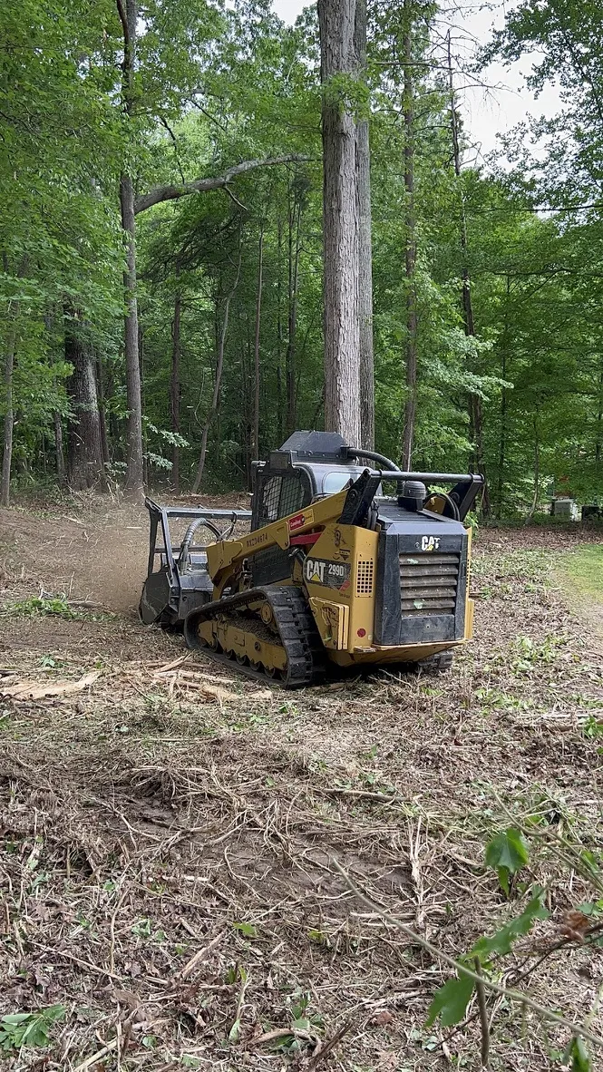 Land grading for new residential construction in Winston-Salem NC