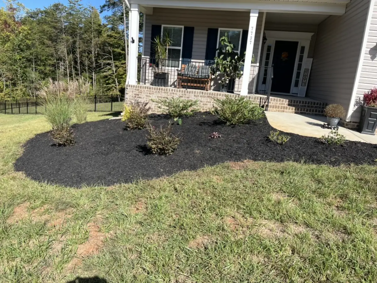 Mulch and planting bed installation in Pilot Mountain NC