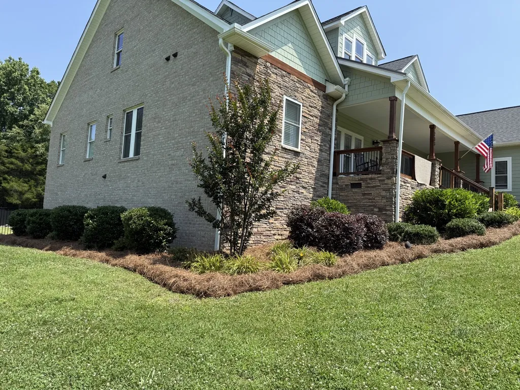 Professional landscaping at a Winston-Salem home